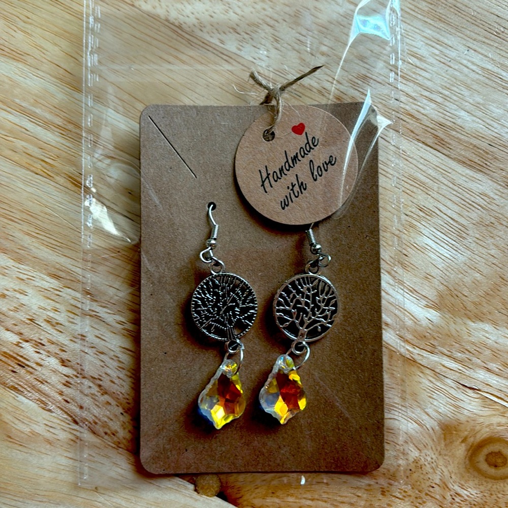 Handmade silver earrings
